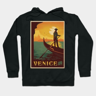 Venice Italy Vintage Travel Art Hoodie